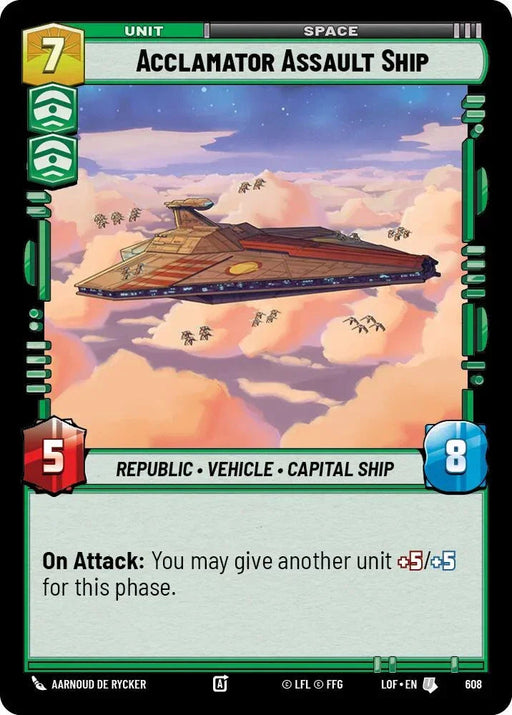 Acclamator Assault Ship (608) (Foil) (608) [Legends of the Force] - for just $0.10! 