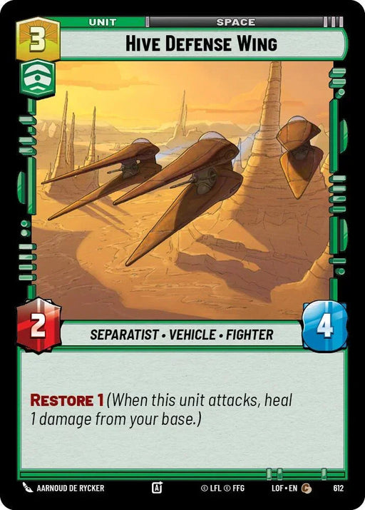 Hive Defense Wing (612) (Foil) (612) [Legends of the Force] - for just $0.10! 