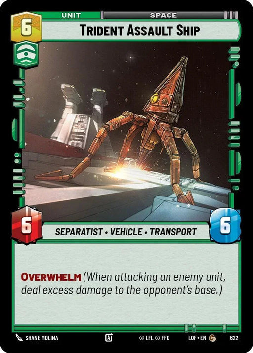 Trident Assault Ship (622) (Foil) (622) [Legends of the Force] - for just $0.10! 