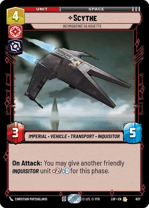 Scythe (637) - Intimidating Silhouette (Foil) (637) [Legends of the Force] - for just $0.10! 