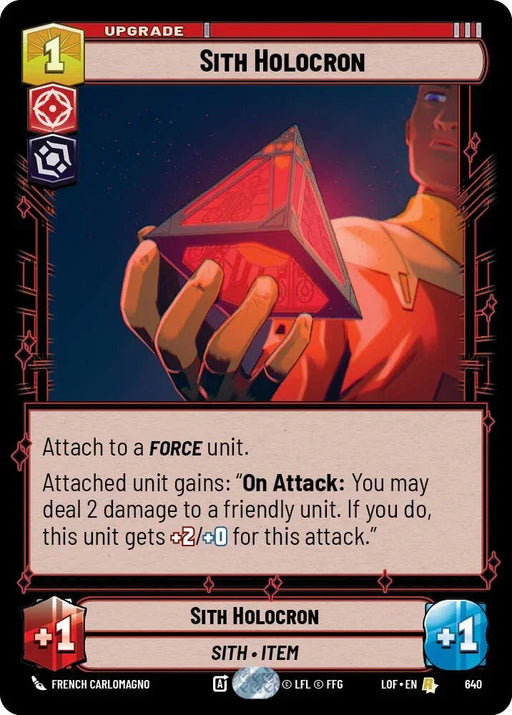 Sith Holocron (640) (Foil) (640) [Legends of the Force] - for just $0.15! 
