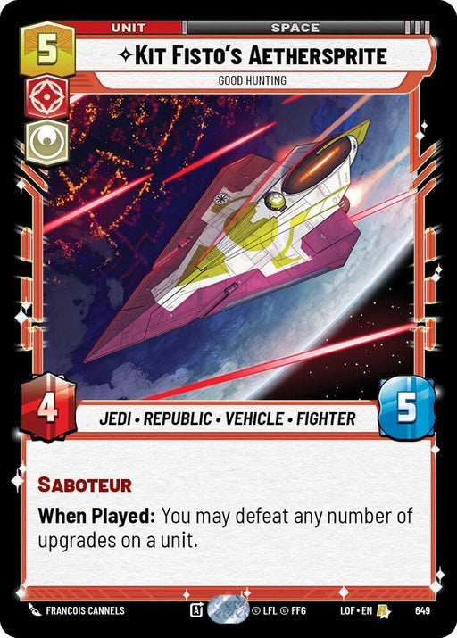 Kit Fisto's Aethersprite (649) - Good Hunting (Foil) (649) [Legends of the Force] - for just $0.80! 