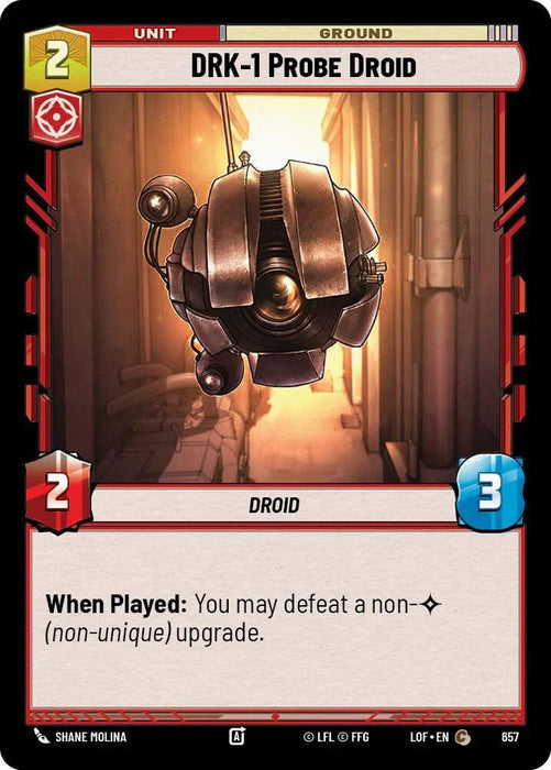 DRK-1 Probe Droid (657) (Foil) (657) [Legends of the Force] - for just $0.10! 