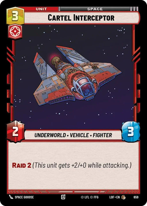 Cartel Interceptor (659) (Foil) (659) [Legends of the Force] - for just $0.10! 
