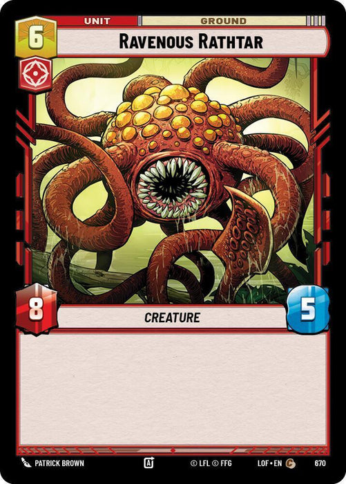 Ravenous Rathtar (670) (Foil) (670) [Legends of the Force] - for just $0.10! 