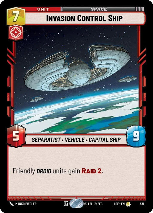 Invasion Control Ship (671) (Foil) (671) [Legends of the Force] - for just $0.10! 