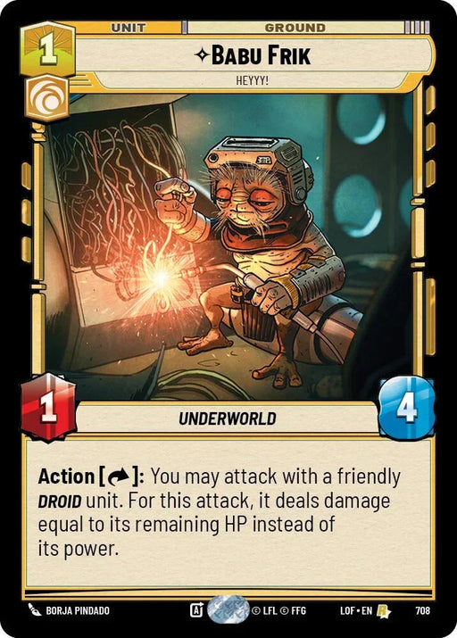 Babu Frik (708) - Heyyy! (Foil) (708) [Legends of the Force] - for just $0.15! 