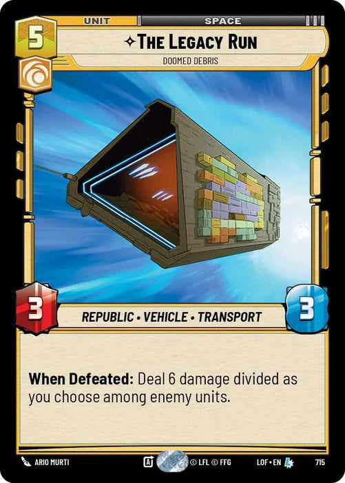 The Legacy Run (715) - Doomed Debris (Foil) (715) [Legends of the Force] - for just $3.70! 