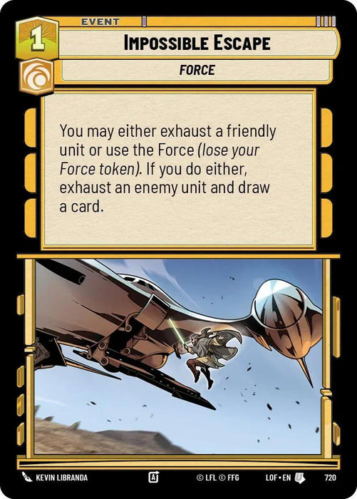 Impossible Escape (720) (Foil) (720) [Legends of the Force] - for just $0.10! 
