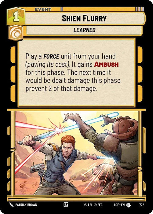 Shien Flurry (722) (Foil) (722) [Legends of the Force] - for just $0.10! 