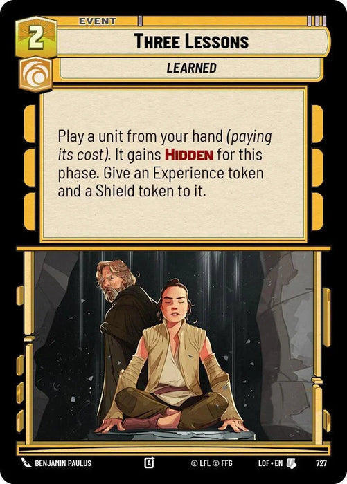Three Lessons (727) (Foil) (727) [Legends of the Force] - for just $0.10! 