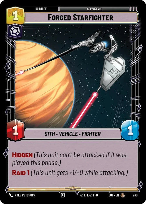 Forged Starfighter (730) (Foil) (730) [Legends of the Force] - for just $0.10! 