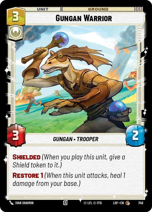 Gungan Warrior (749) (Foil) (749) [Legends of the Force] - for just $0.10! 