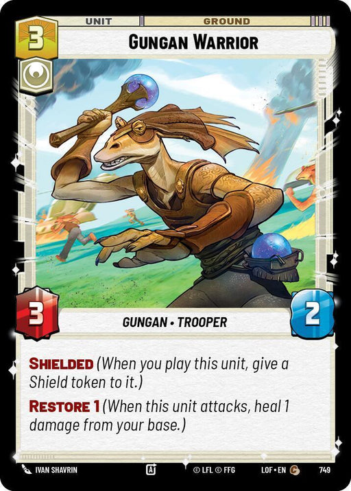 Gungan Warrior (749) (Foil) (749) [Legends of the Force] - for just $0.10! 