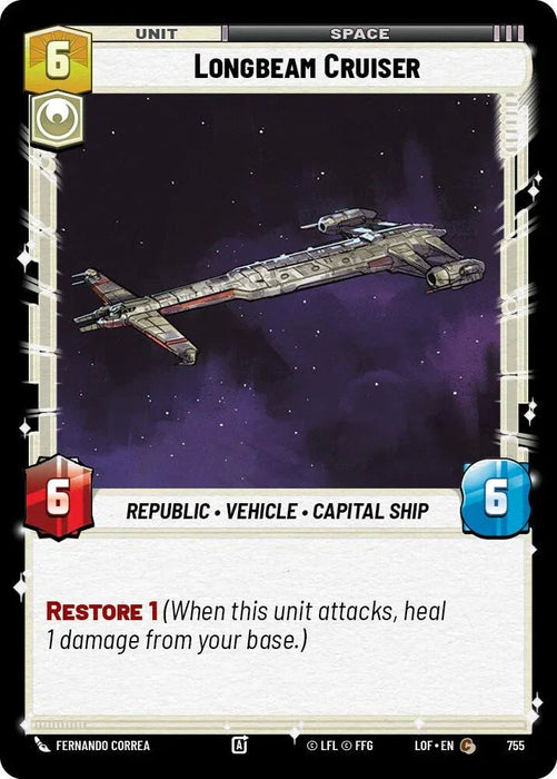 Longbeam Cruiser (755) (Foil) (755) [Legends of the Force] - for just $0.10! 