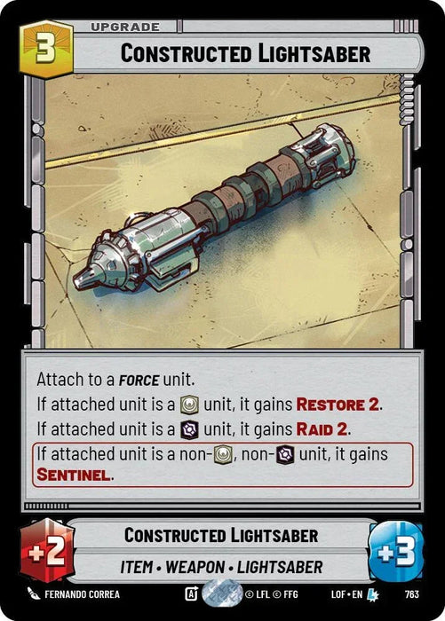 Constructed Lightsaber (763) (Foil) (763) [Legends of the Force] - for just $7.50! 