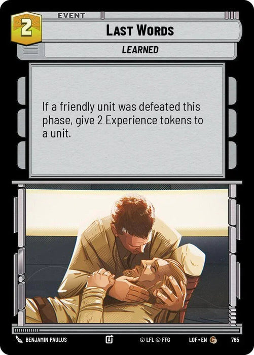 Last Words (765) (Foil) (765) [Legends of the Force] - for just $0.10! 