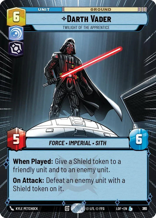 Darth Vader (777) - Twilight of the Apprentice (Hyperspace Foil) (777) [Legends of the Force] - for just $5.90! 