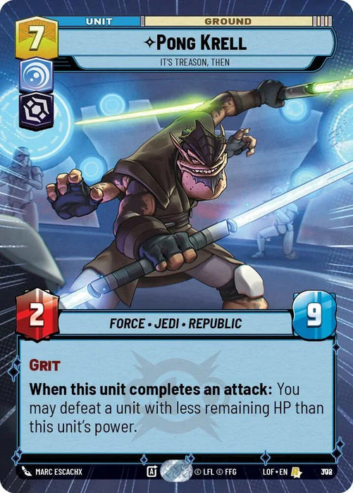 Pong Krell (778) - It's Treason, Then (Hyperspace Foil) (778) [Legends of the Force] - for just $0.45! 