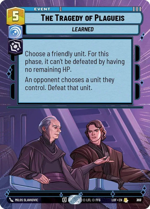 The Tragedy of Plagueis (783) (Hyperspace Foil) (783) [Legends of the Force] - for just $0.75! 