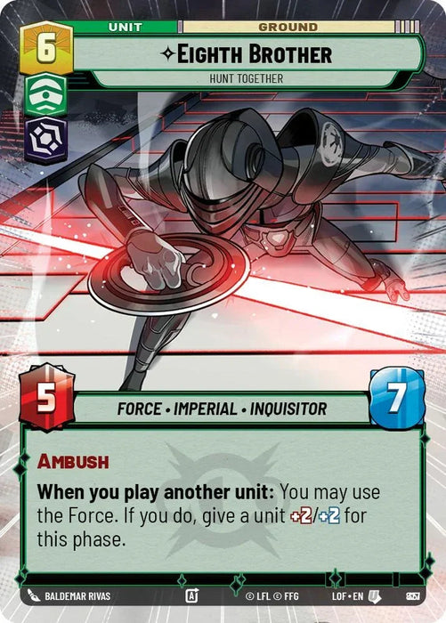 Eighth Brother (827) - Hunt Together (Hyperspace Foil) (827) [Legends of the Force] - for just $0.25! 