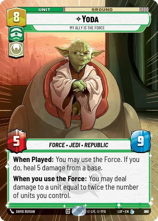Yoda (841) - My Ally is the Force (Hyperspace Foil) (841) [Legends of the Force] - for just $3.05! 