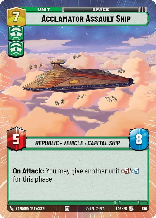 Acclamator Assault Ship (846) (Hyperspace Foil) (846) [Legends of the Force] - for just $0.10! 
