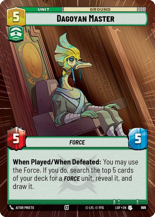Dagoyan Master (855) (Hyperspace Foil) (855) [Legends of the Force] - for just $0.15! 