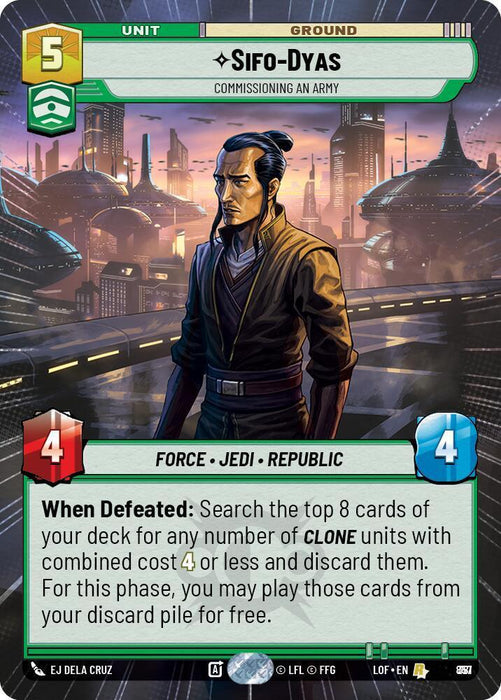 Sifo-Dyas (857) - Commissioning An Army (Hyperspace Foil) (857) [Legends of the Force] - for just $0.45! 