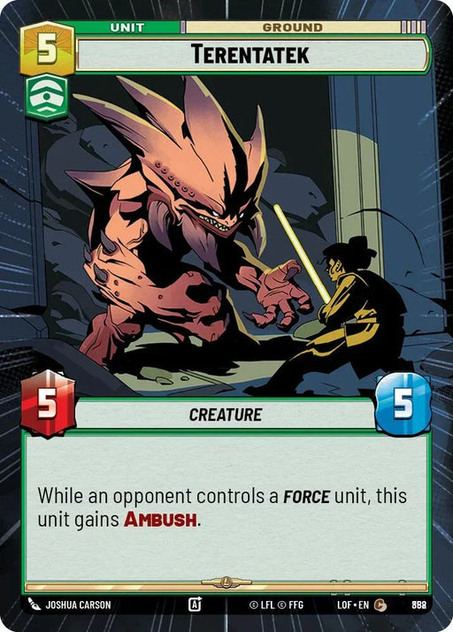 Terentatek (858) (Hyperspace Foil) (858) [Legends of the Force] - for just $0.15! 