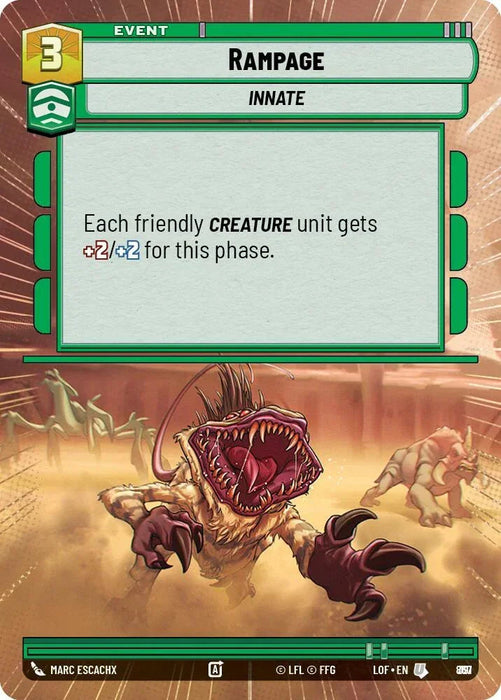 Rampage (867) (Hyperspace Foil) (867) [Legends of the Force] - for just $0.15! 