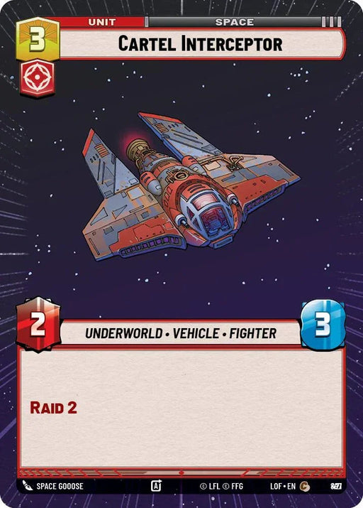 Cartel Interceptor (897) (Hyperspace Foil) (897) [Legends of the Force] - for just $0.10! 