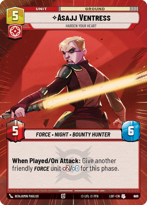 Asajj Ventress (905) - Harden Your Heart (Hyperspace Foil) (905) [Legends of the Force] - for just $0.40! 