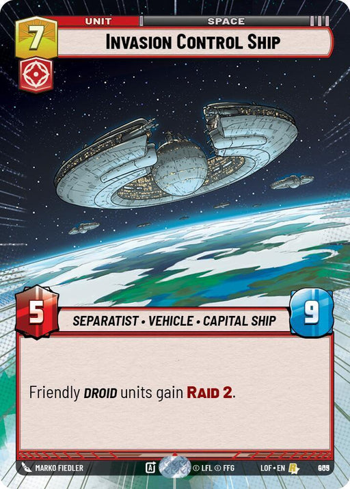 Invasion Control Ship (909) (Hyperspace Foil) (909) [Legends of the Force] - for just $0.70! 