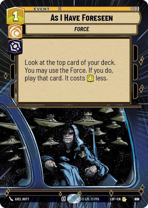 As I Have Foreseen (928) (Hyperspace Foil) (928) [Legends of the Force] - for just $0.55! 