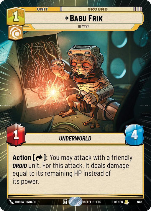 Babu Frik (946) - Heyyy! (Hyperspace Foil) (946) [Legends of the Force] - for just $0.70! 