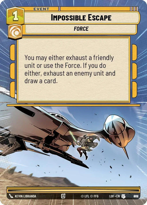 Impossible Escape (958) (Hyperspace Foil) (958) [Legends of the Force] - for just $0.15! 