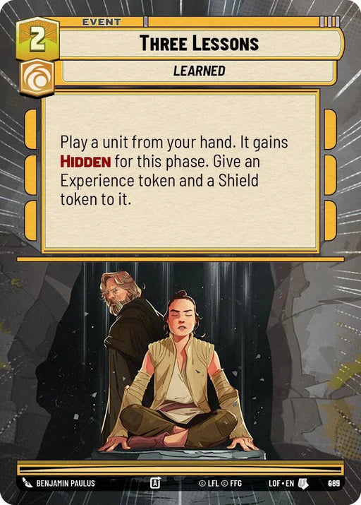 Three Lessons (965) (Hyperspace Foil) (965) [Legends of the Force] - for just $0.10! 