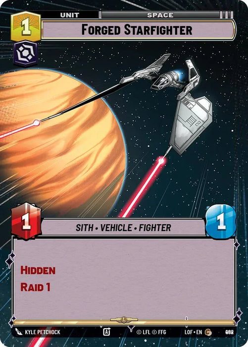 Forged Starfighter (968) (Hyperspace Foil) (968) [Legends of the Force] - for just $0.20! 