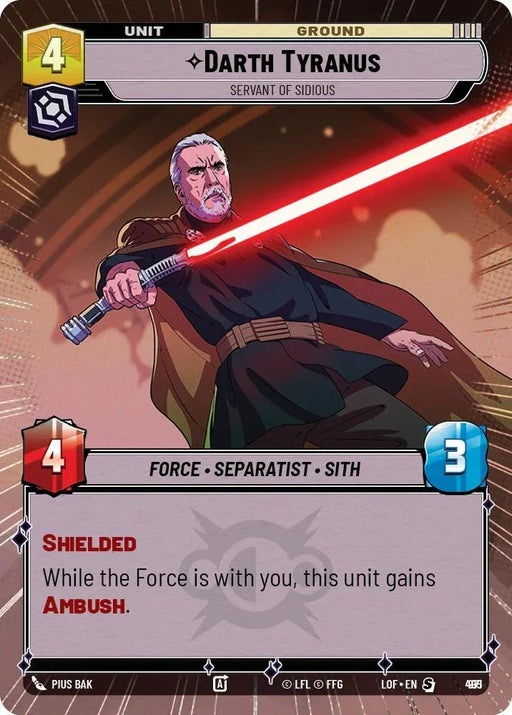 Darth Tyranus (971) - Servant of Sidious (Hyperspace Foil) (971) [Legends of the Force] - for just $3.40! 