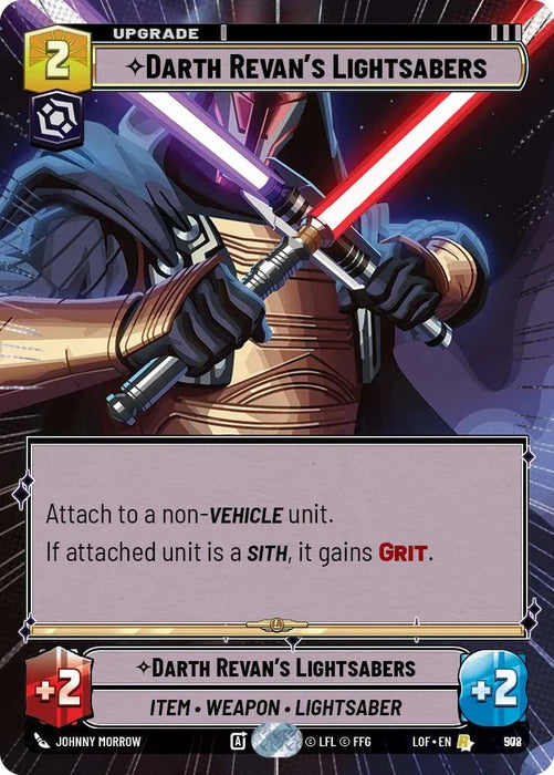 Darth Revan's Lightsabers (978) (Hyperspace Foil) (978) [Legends of the Force] - for just $2.50! 