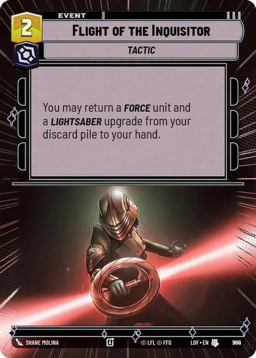 Flight of the Inquisitor (980) (Hyperspace Foil) (980) [Legends of the Force] - for just $0.15! 