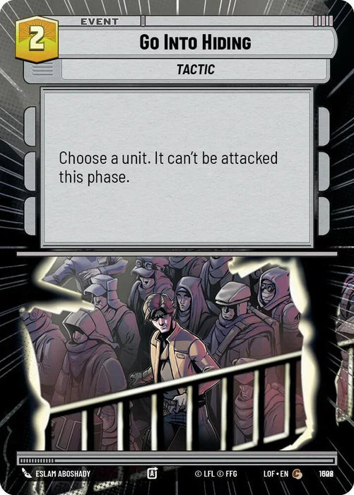 Go Into Hiding (1002) (Hyperspace Foil) (1002) [Legends of the Force] - for just $0.10! 