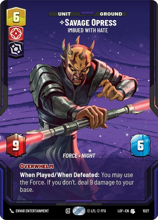 Savage Opress (1027) - Imbued With Hate (Prestige) (1027) [Legends of the Force] - for just $0.45! 