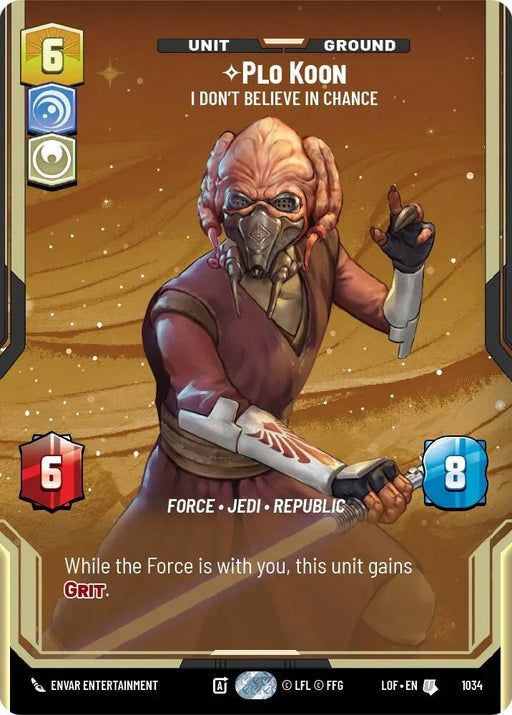 Plo Koon (1034) - I Don't Believe in Chance (Prestige) (1034) [Legends of the Force] - for just $0.50! 
