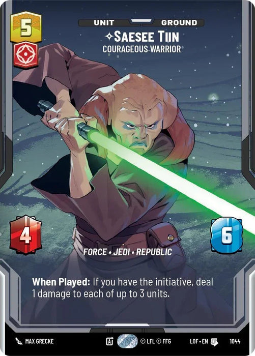 Saesee Tiin (1044) - Courageous Warrior (Prestige) (1044) [Legends of the Force] - for just $0.40! 