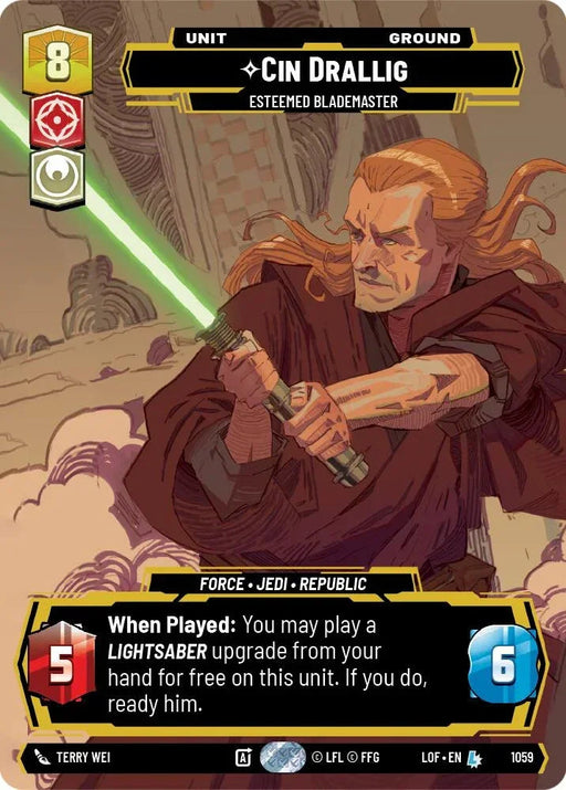 Cin Drallig (1059) - Esteemed Blademaster (Prestige) (1059) [Legends of the Force] - for just $0.50! 