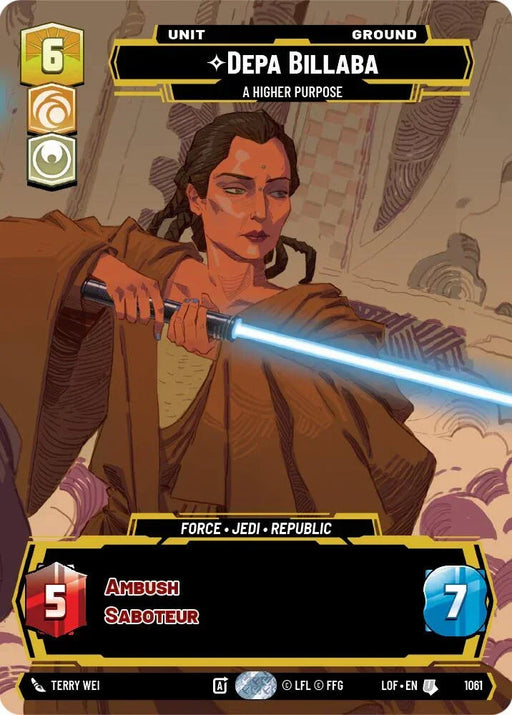 Depa Billaba (1061) - A Higher Purpose (Prestige) (1061) [Legends of the Force] - for just $1.90! 