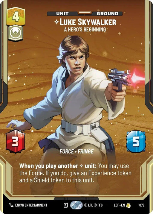 Luke Skywalker (1079) - A Hero's Beginning (Prestige Foil) (1079) [Legends of the Force] - for just $1.80! 