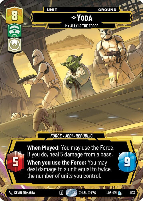 Yoda (1103) - My Ally is the Force (Prestige Foil) (1103) [Legends of the Force] - for just $9.35! 